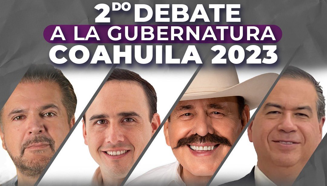 Se lleva a cabo el segundo y último debate entre los candidatos a la gubernatura de Coahuila