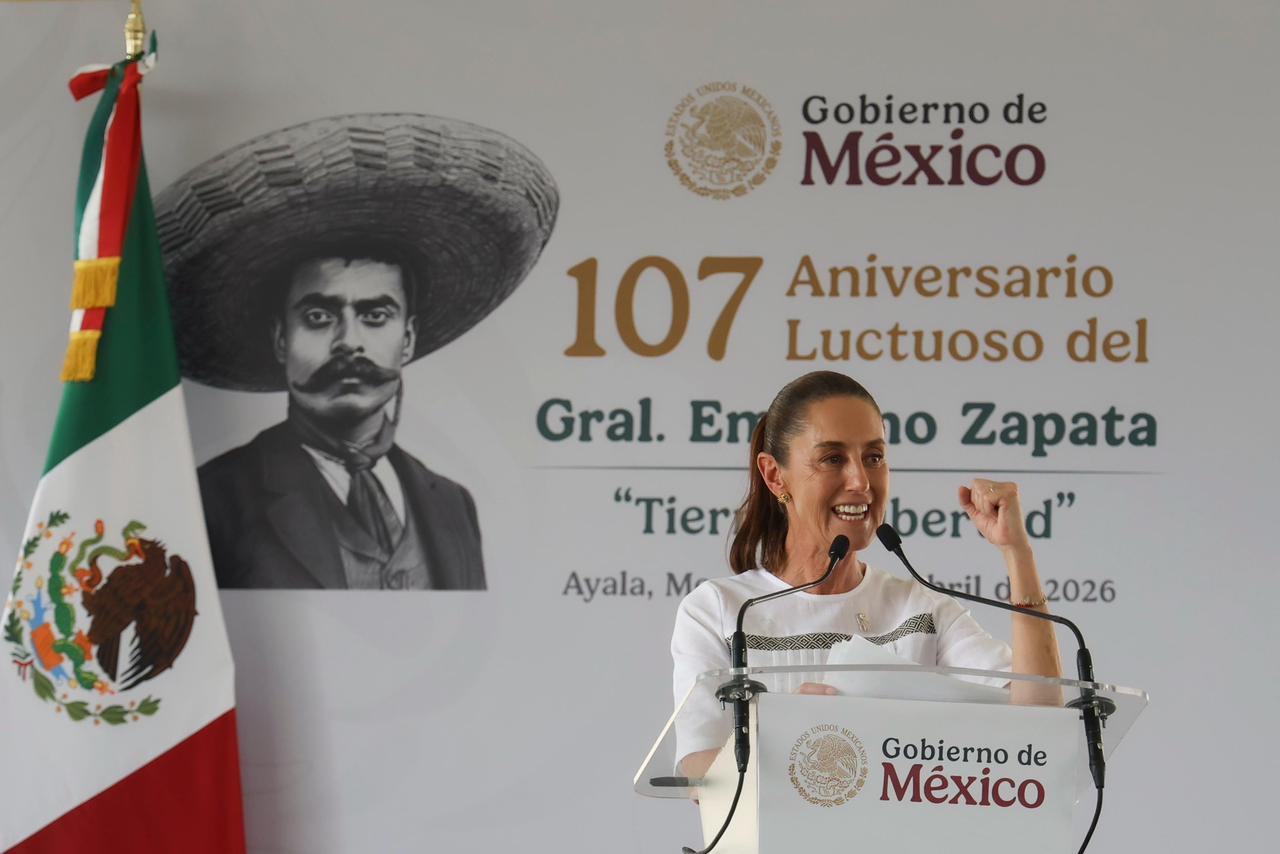 "El zapatismo también estuvo construido con mujeres”. Claudia Sheinbaum encabeza el 107 aniversario luctuoso de Emiliano Zapata