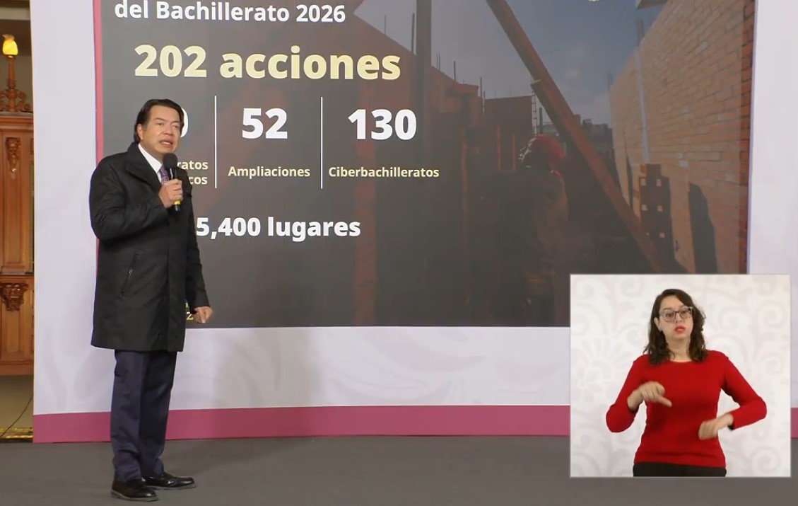 Impulsará SEP 202 acciones para crear 65,400 nuevos lugares en Educación Media Superior en 2026