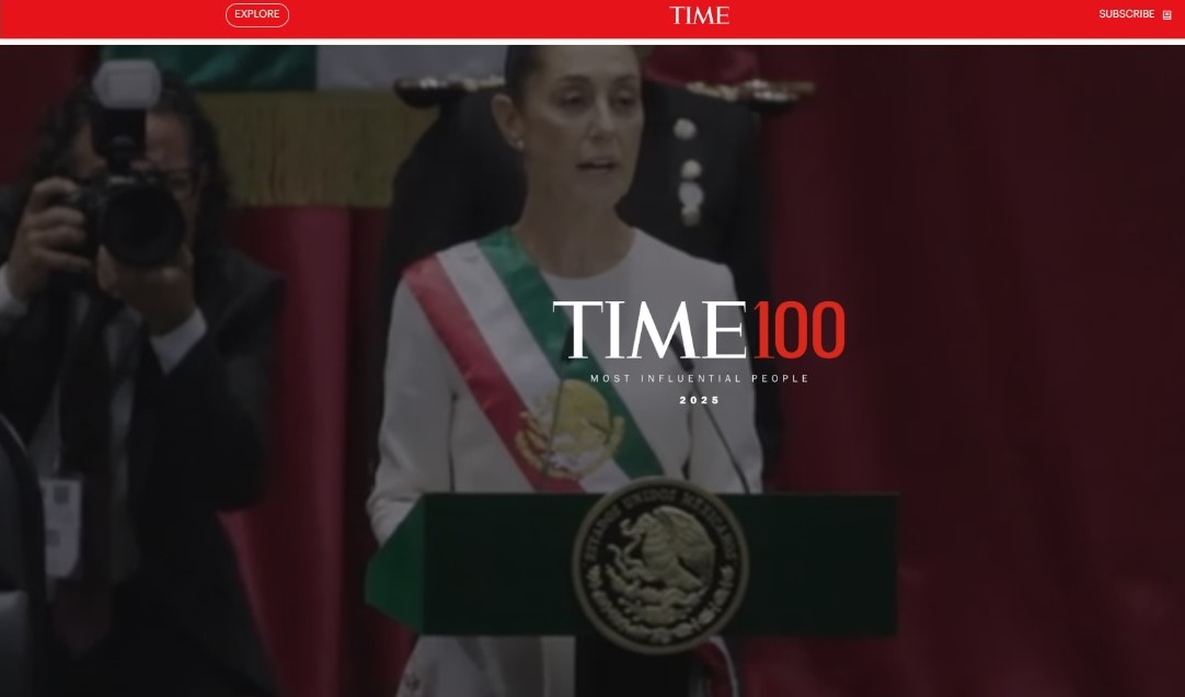 Reconoce TIME a la Presidenta Claudia Sheinbaum como una de “Las 100 personas más influyentes del 2025”