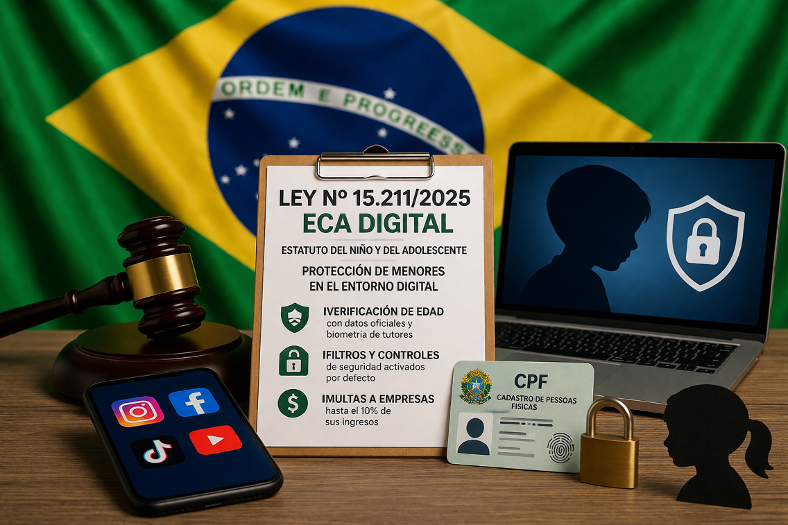 Aplica Brasil estrictas reglas de protección a menores de edad para plataformas digitales y multas para empresas
