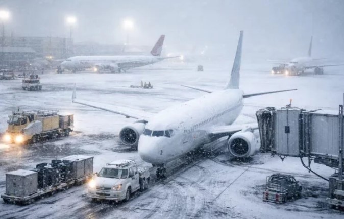 Cancelan más de 9,000 vuelos en EEUU por tormenta invernal