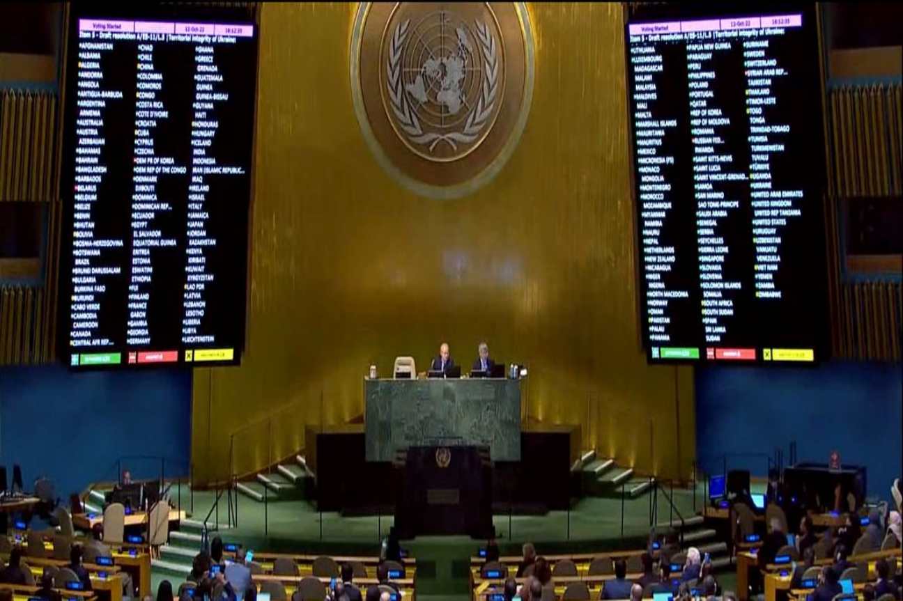 Asamblea General de la ONU exige no reconocer anexión ilegal de Rusia