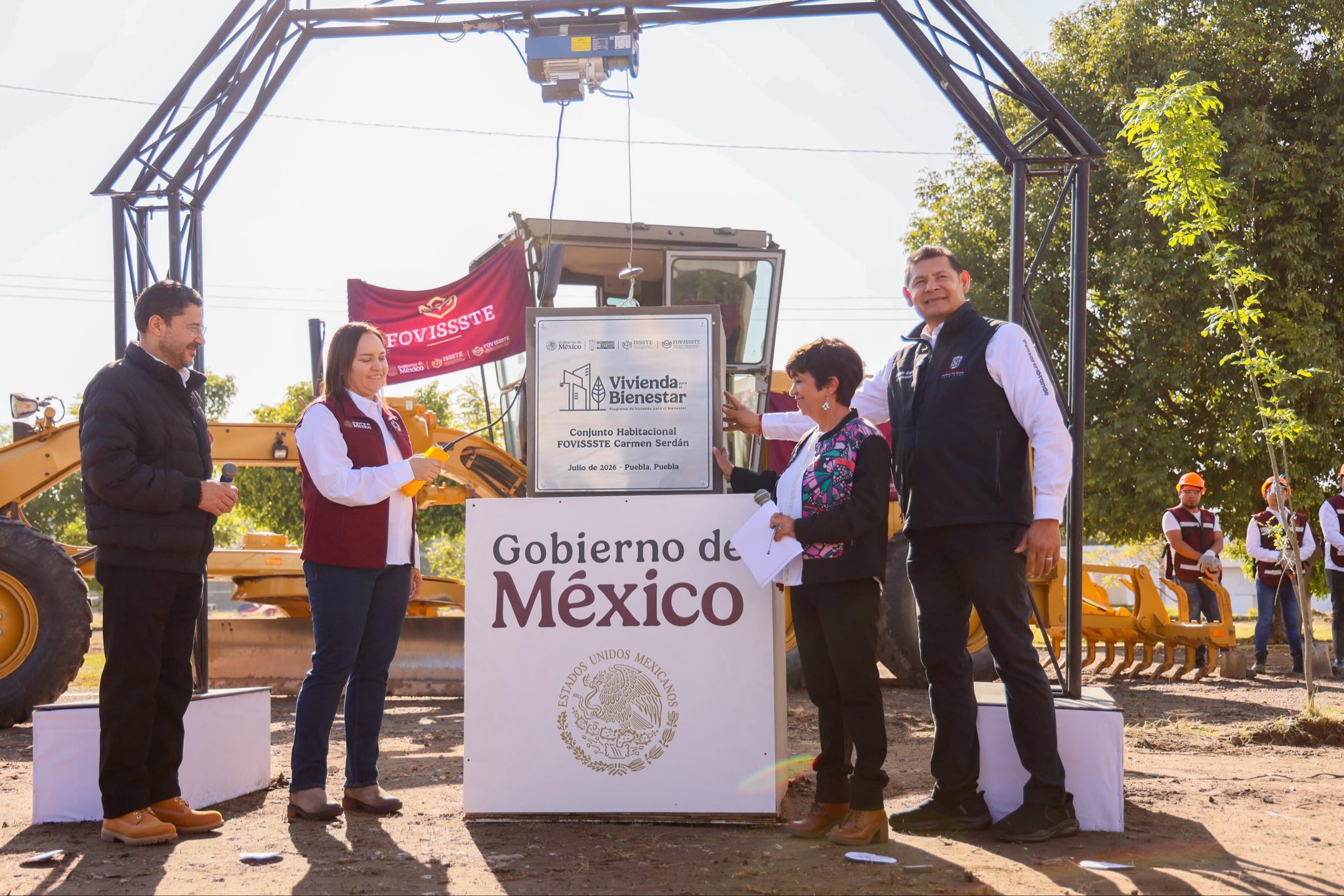 Tras 34 años, FOVISSSTE vuelve a construir vivienda; colocan primera piedra de conjunto habitacional en Puebla