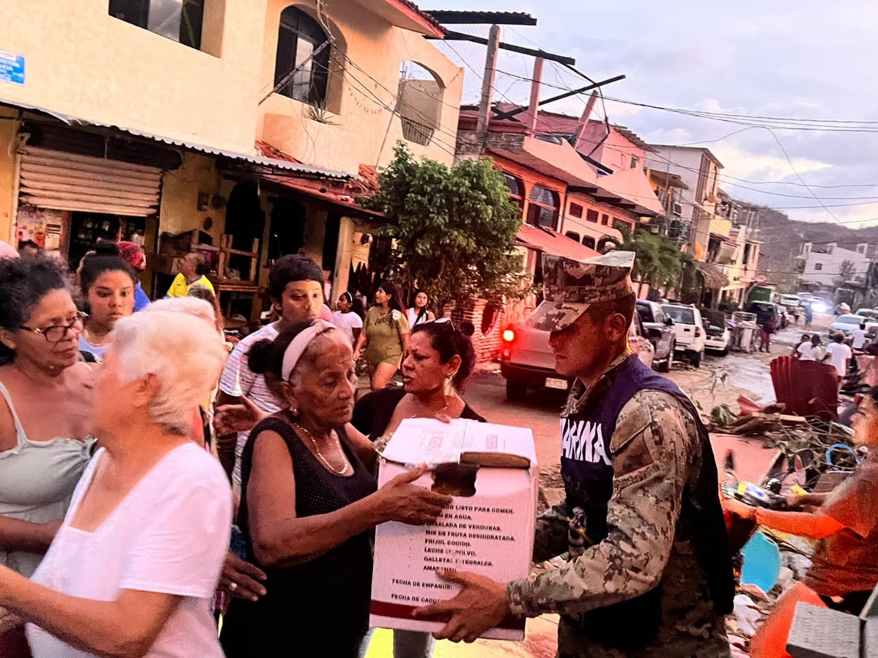 Distribuyen Ejército y Marina más de 49 mil despensas en Guerrero: Informa Protección Civil