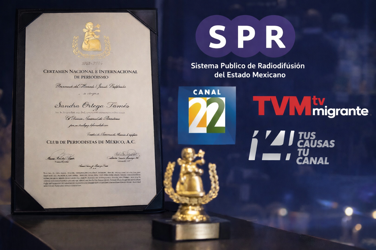 Reciben Medios Públicos Premio Nacional de Periodismo en el Certamen Nacional e Internacional de Periodismo