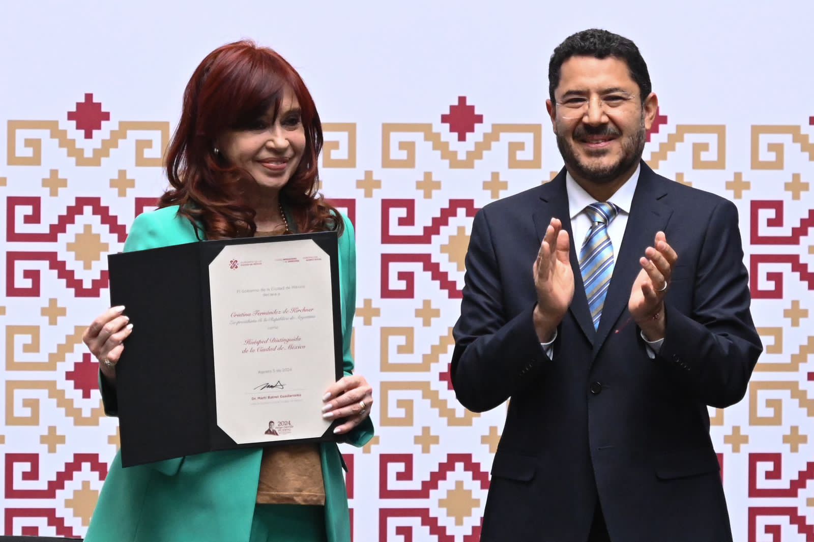 Reconoce Martí Batres a Cristina Fernández de Kirchner como huésped distinguida de la CDMX