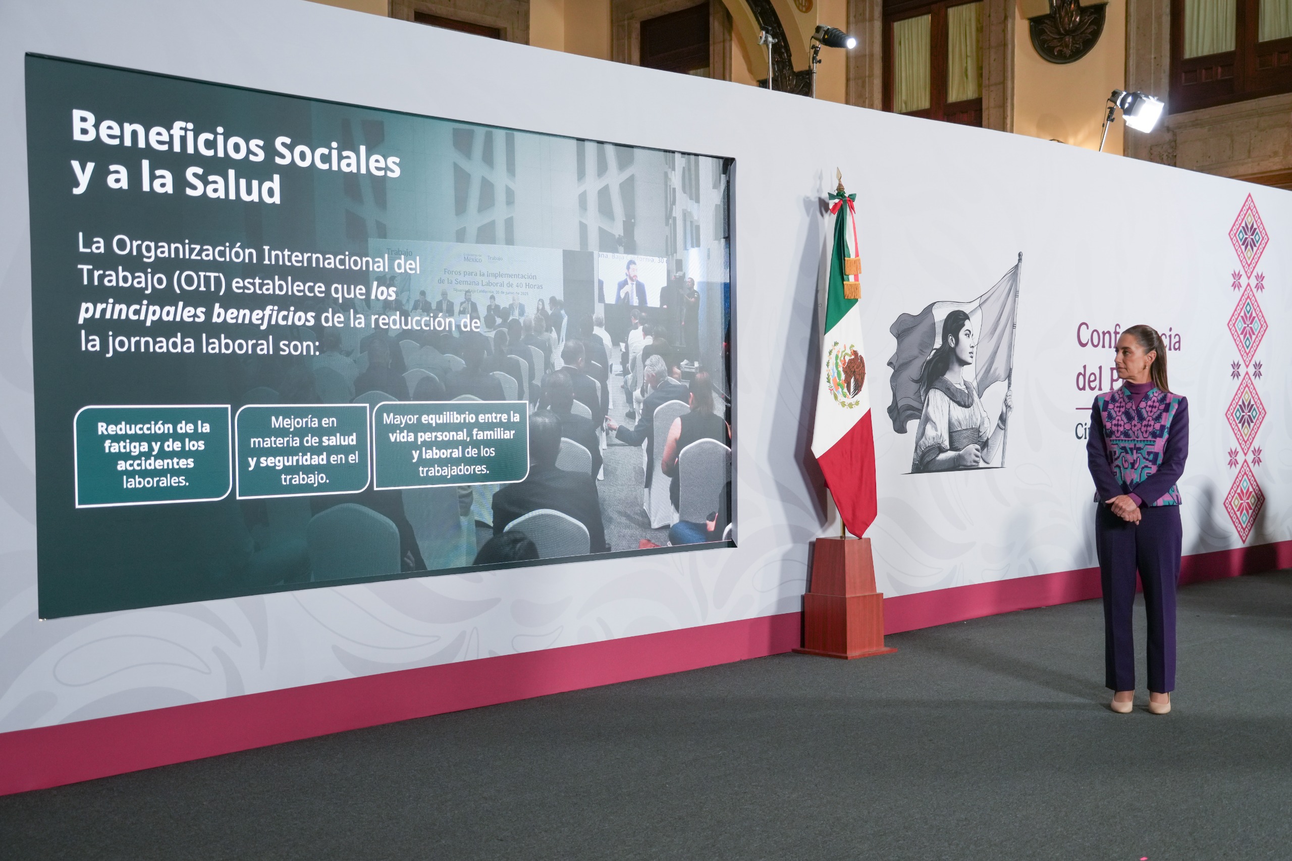 Firma Claudia Sheinbaum el Proyecto de Reforma para la Implementación de la Semana Laboral de 40 Horas