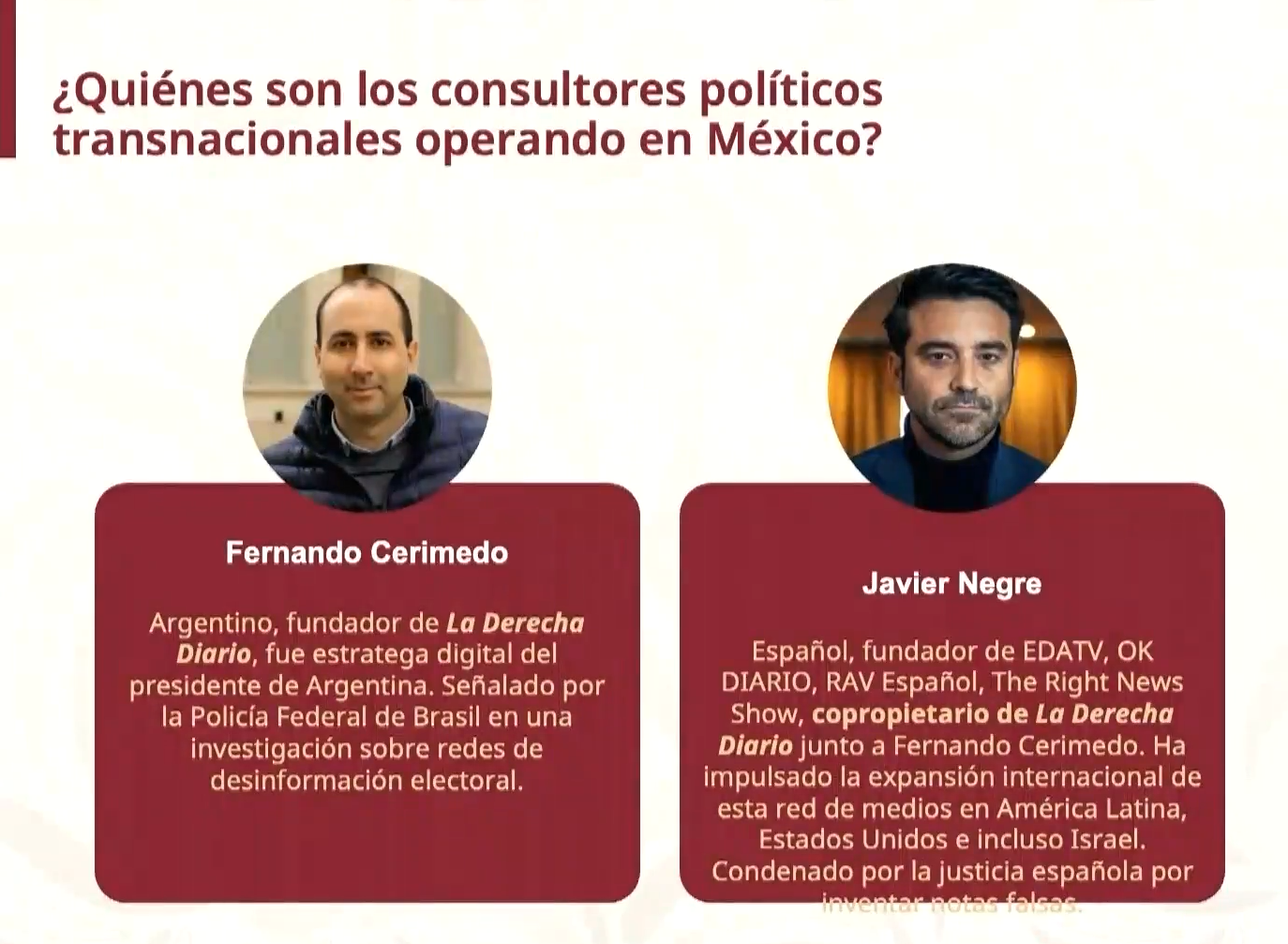 Expone Gobierno de México red internacional de desinformación para debilitar a gobiernos de América Latina