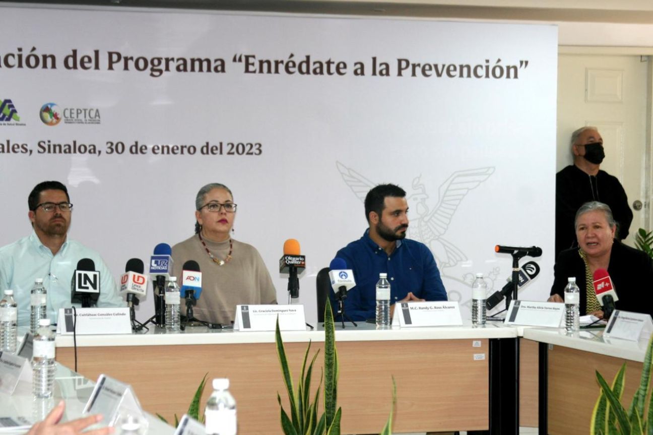 Presentan programa social para prevenir y erradicar las adicciones en menores de edad en Sinaloa