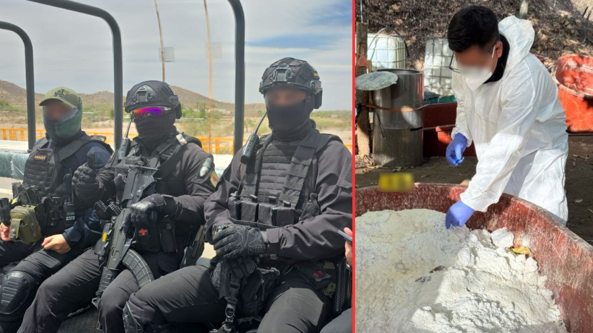 Desmantelan autoridades de México y EE.UU. tres laboratorios de drogas sintéticas en Sinaloa