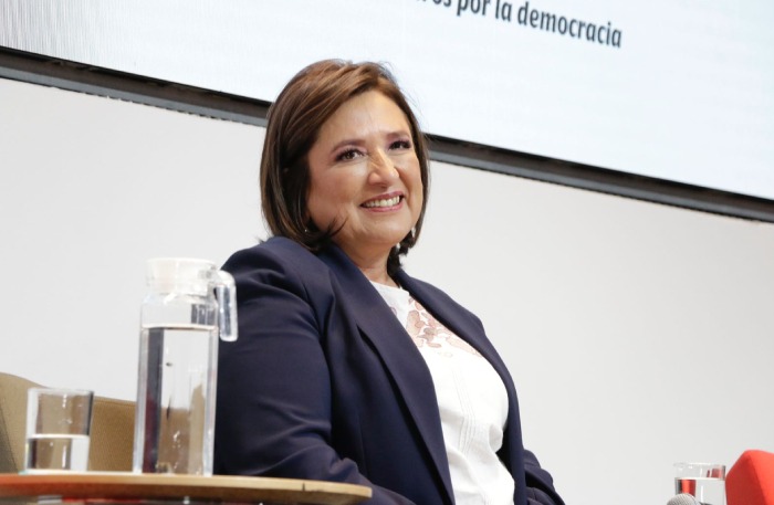 Critica Xóchitl Gálvez formato del primer debate presidencial en su visita a la Ibero
