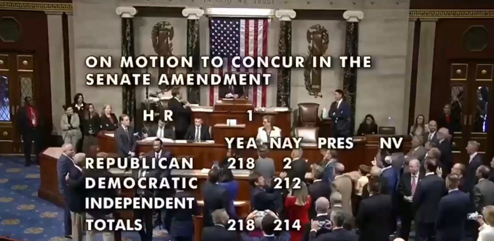 Aprueba Cámara de Representantes de EE.UU. proyecto fiscal de Trump que incluye impuesto de 1% a remesas en efectivo