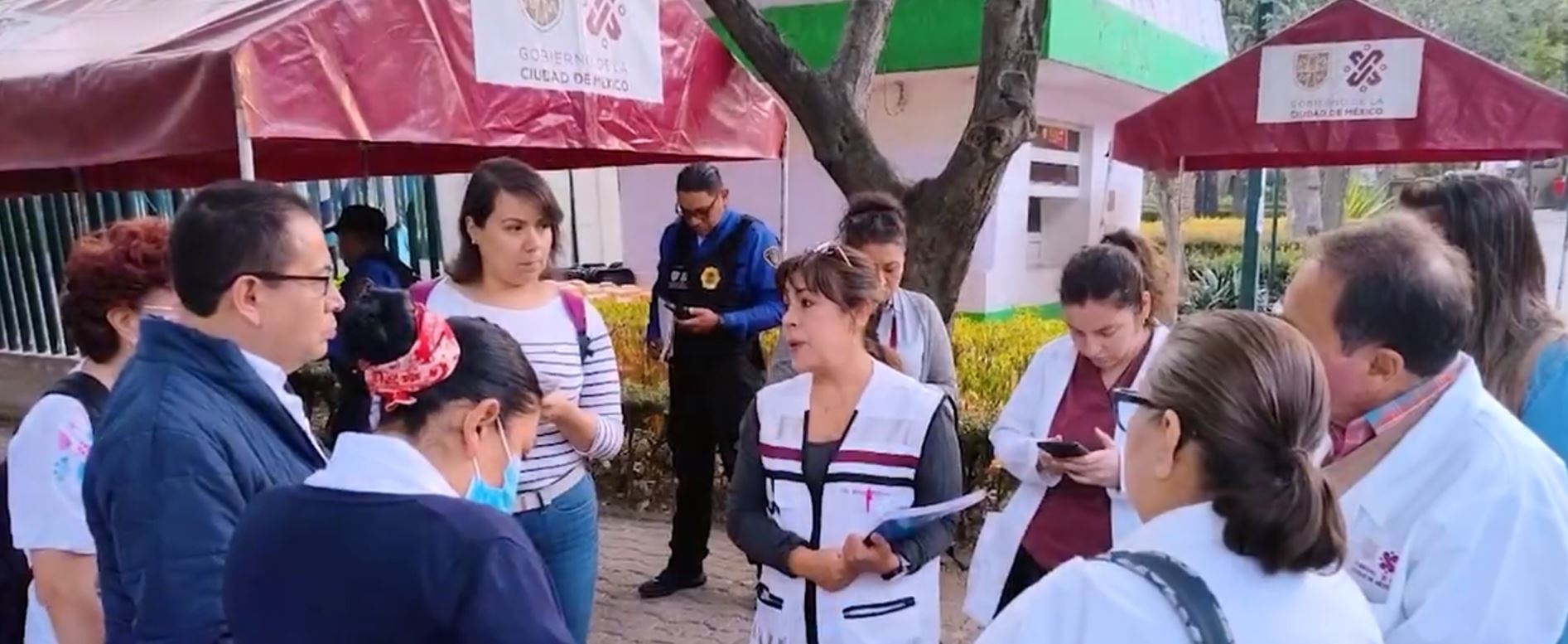 Instala Gobierno de la CDMX Puesto de Mando en el Parque San Lorenzo para atender el problema del agua en la alcaldía Benito Juárez