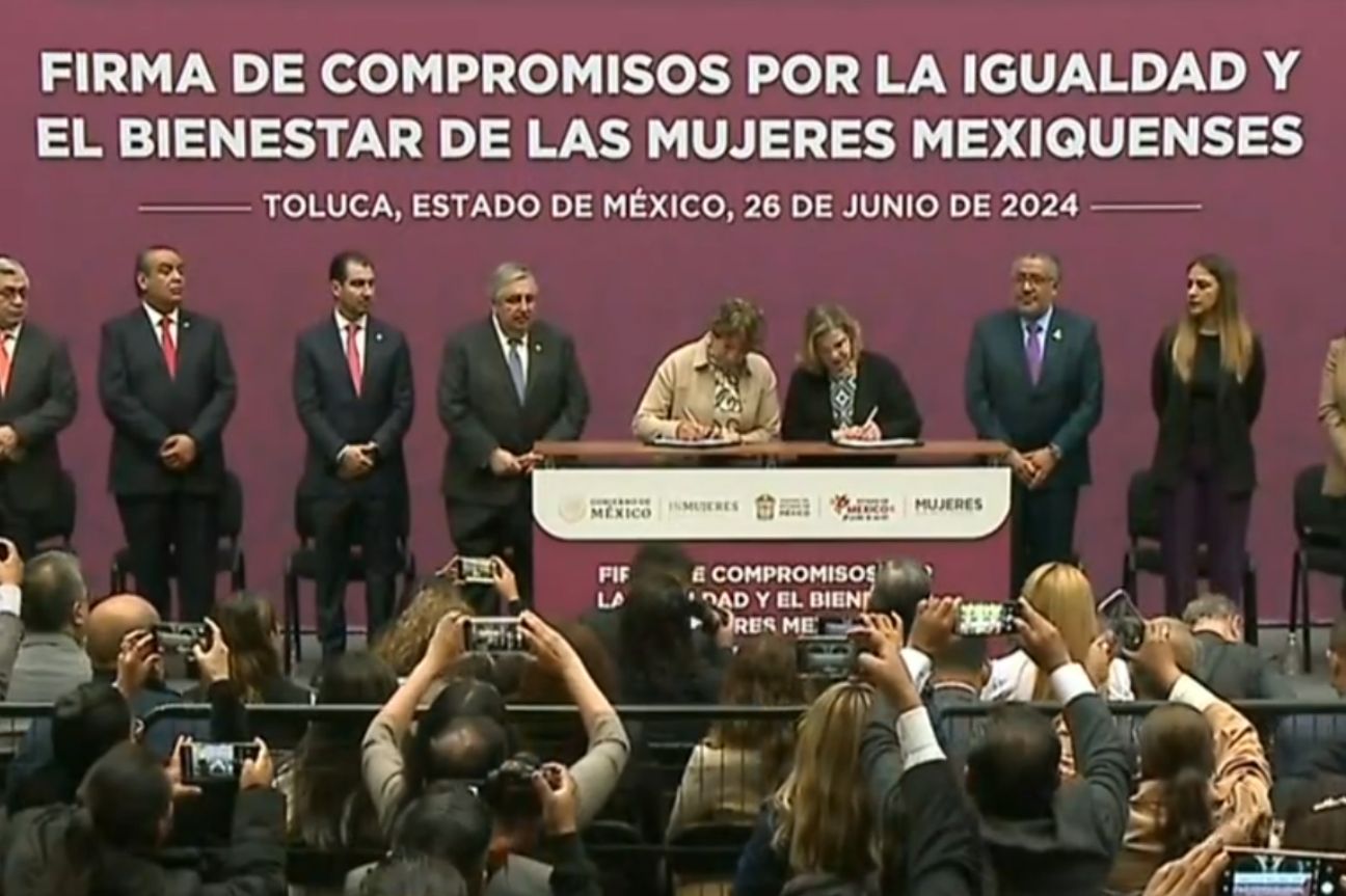 Firma Gobierno del Estado de México los Compromisos por la Igualdad y el Bienestar de las Mujeres mexiquenses