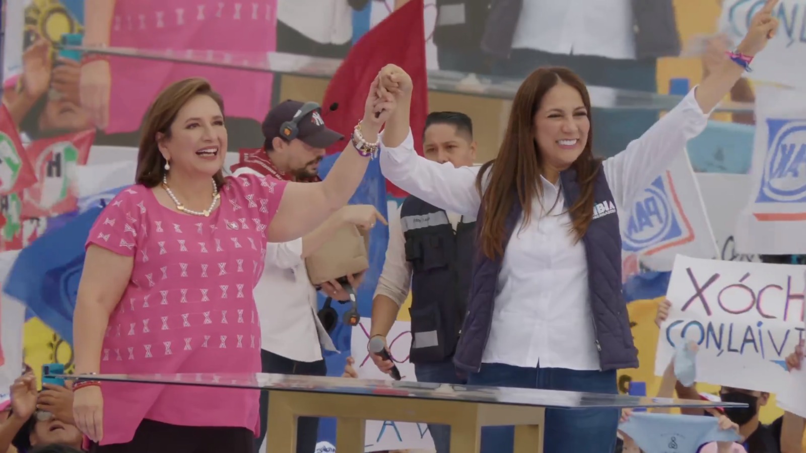 Realiza mitin Xóchitl Gálvez como parte de su campaña presidencial en Guanajuato