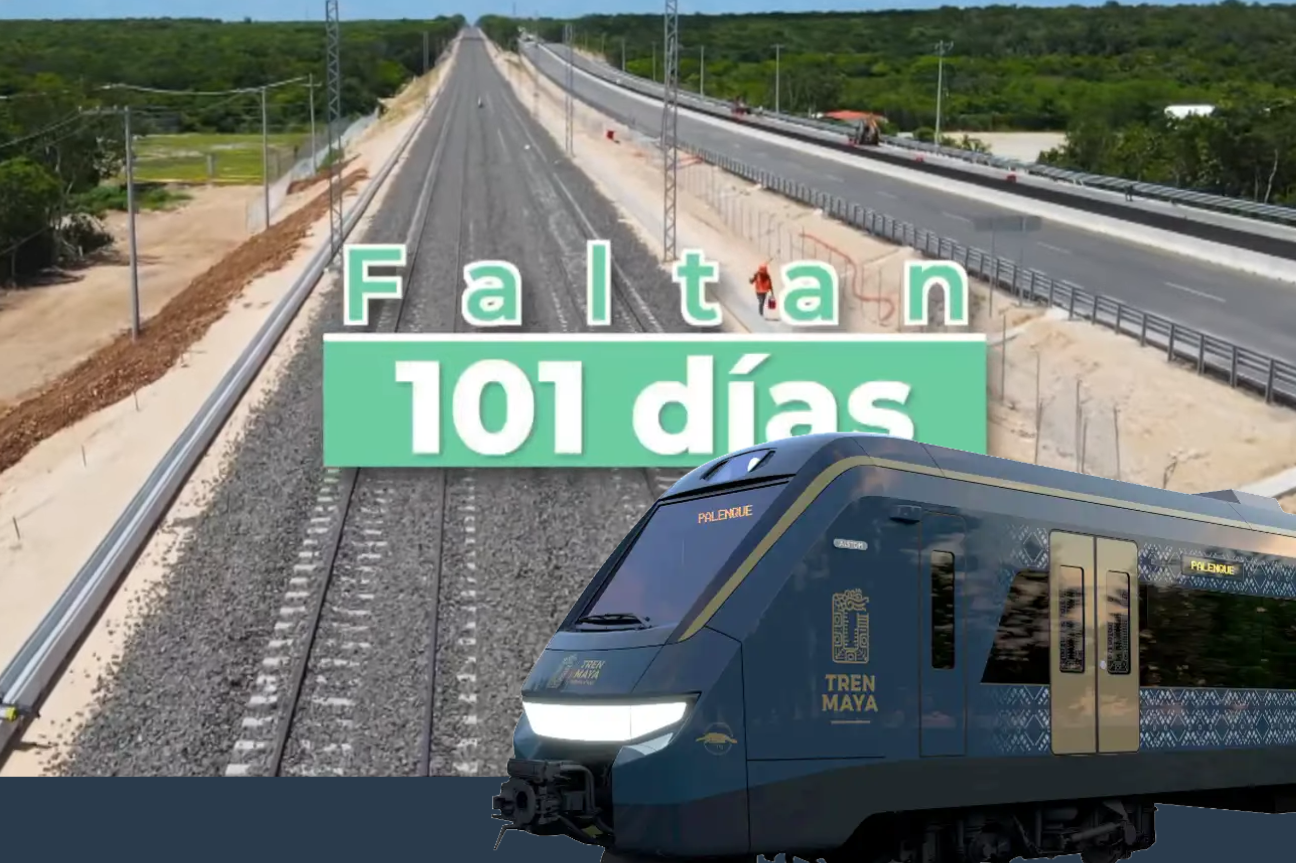 Faltan 101 días para la inauguración del Tren Maya
