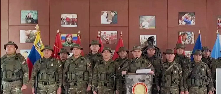 Rechaza Fuerza Armada de Venezuela presunto secuestro de Nicolás Maduro y activa operativo nacional