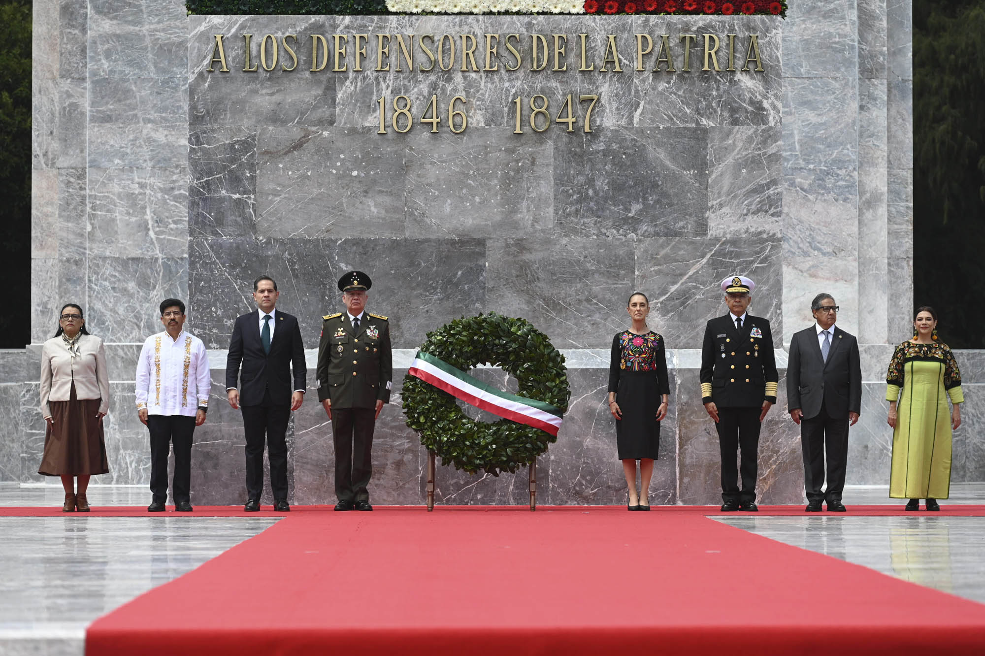 Encabeza Claudia Sheinbaum ceremonia del 179 Aniversario de la Gesta Heroica de los Niños Héroes