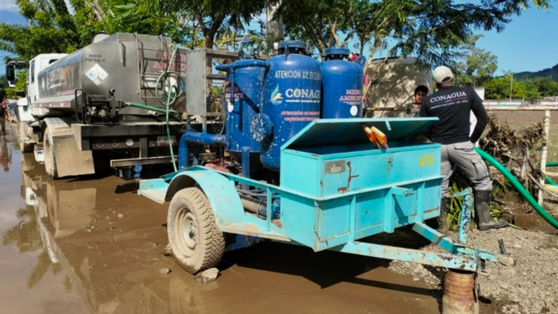 Atiende Conagua a población de diversos estados tras fuertes lluvias
