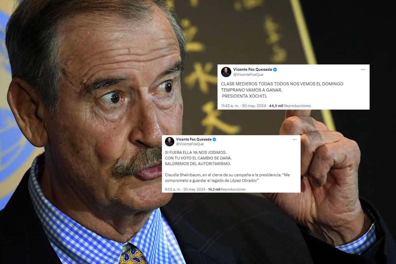 Sin importar la veda electoral, Vicente Fox llama al voto en favor de Xóchitl Gálvez