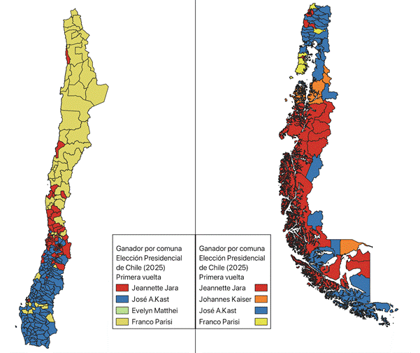 Elecciones en Chile en 2025: avance de la (extrema) derecha y balotaje abierto