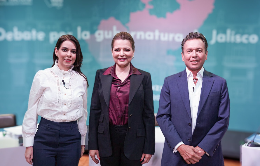 Exponen aspirantes a la gubernatura de Jalisco propuestas de campaña en el segundo debate