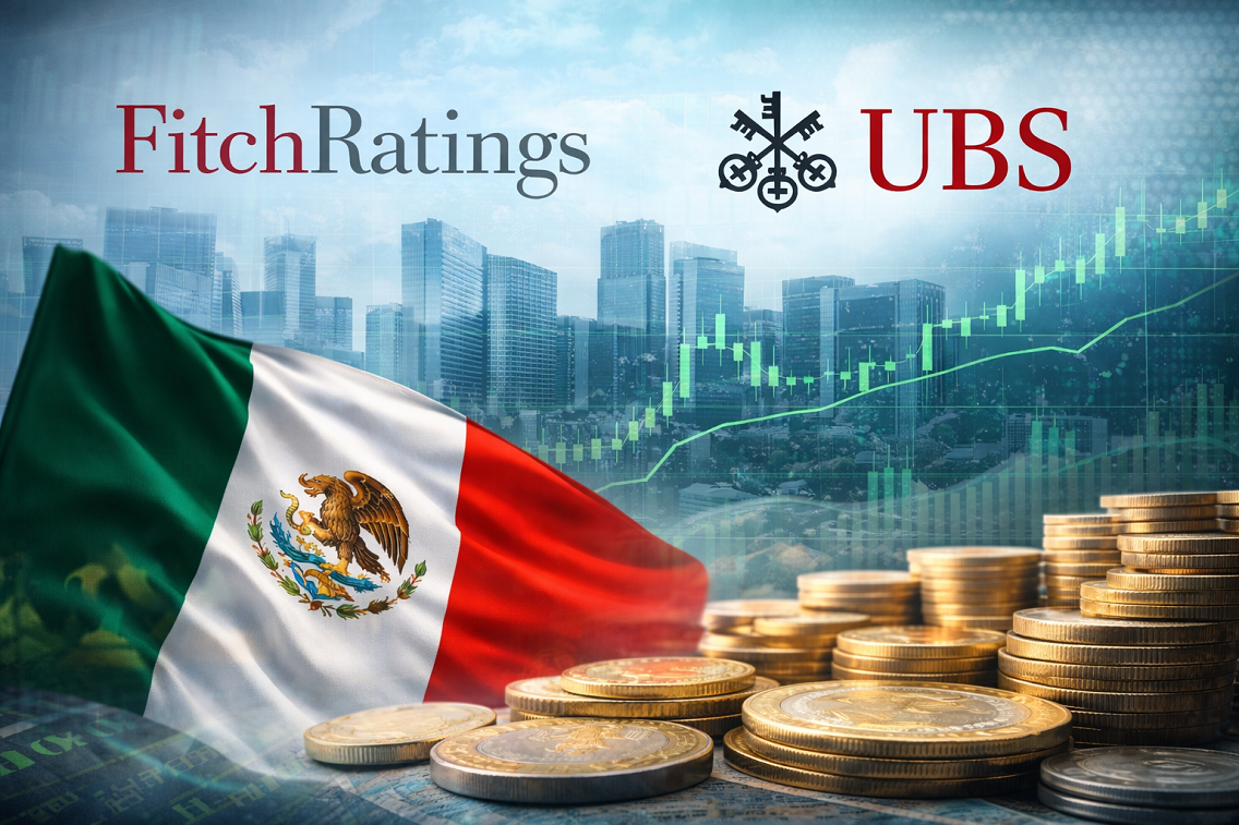 Destacan Fitch Rating y banco UBS solidez de la economía mexicana y mantienen confianza en su crecimiento