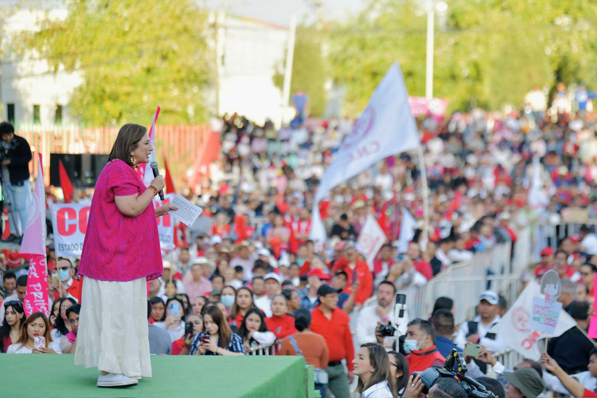 Realiza mitin en Toluca la candidata de la coalición “Fuerza y Corazón por México”, Xóchitl Gálvez