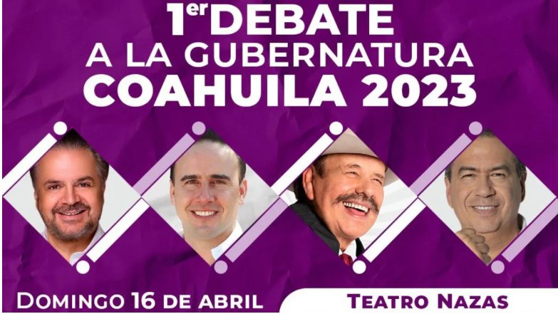 Se llevó a cabo el primer debate entre candidatos a la gobernatura de Coahuila