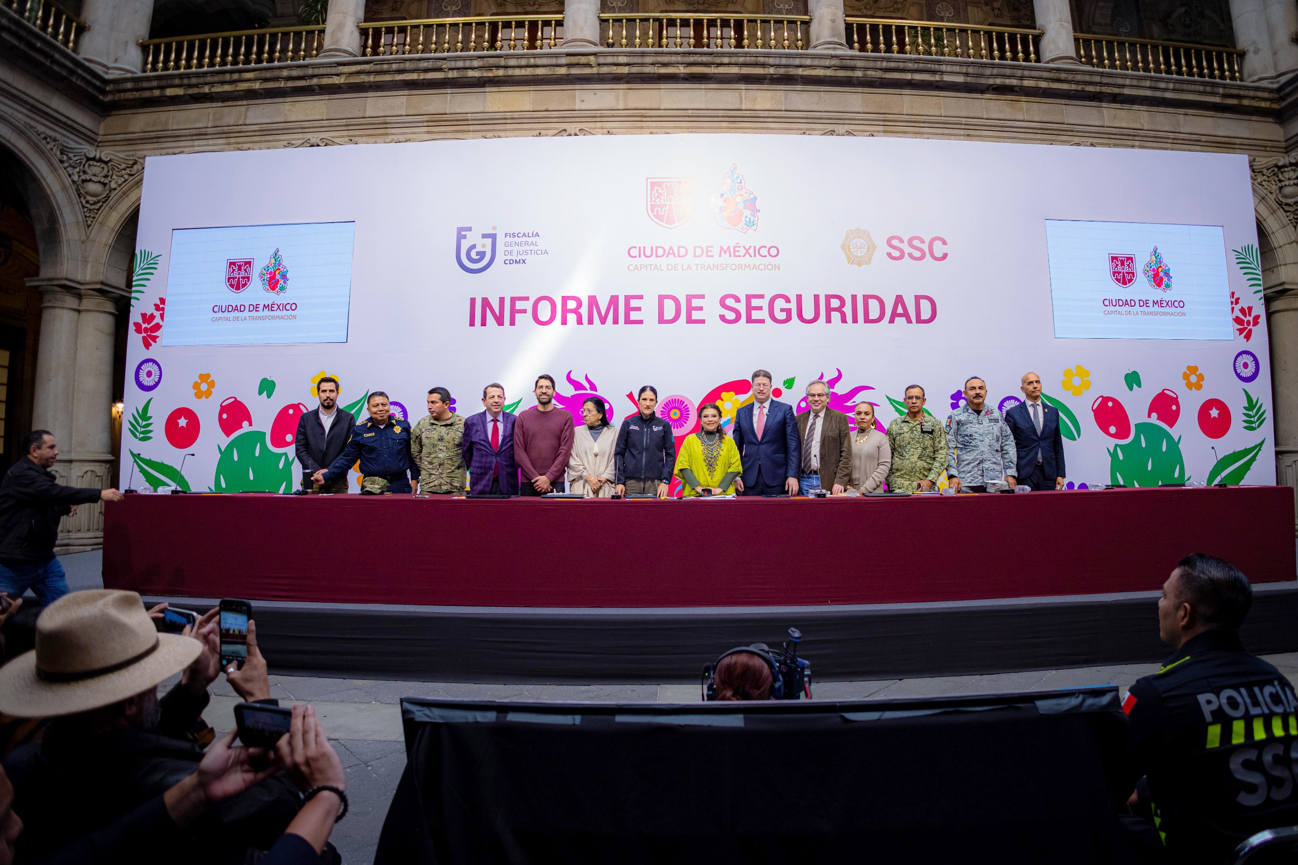 Afirma Clara Brugada reducción del 59% en delitos de alto impacto en la CDMX en el Informe de Seguridad capitalina