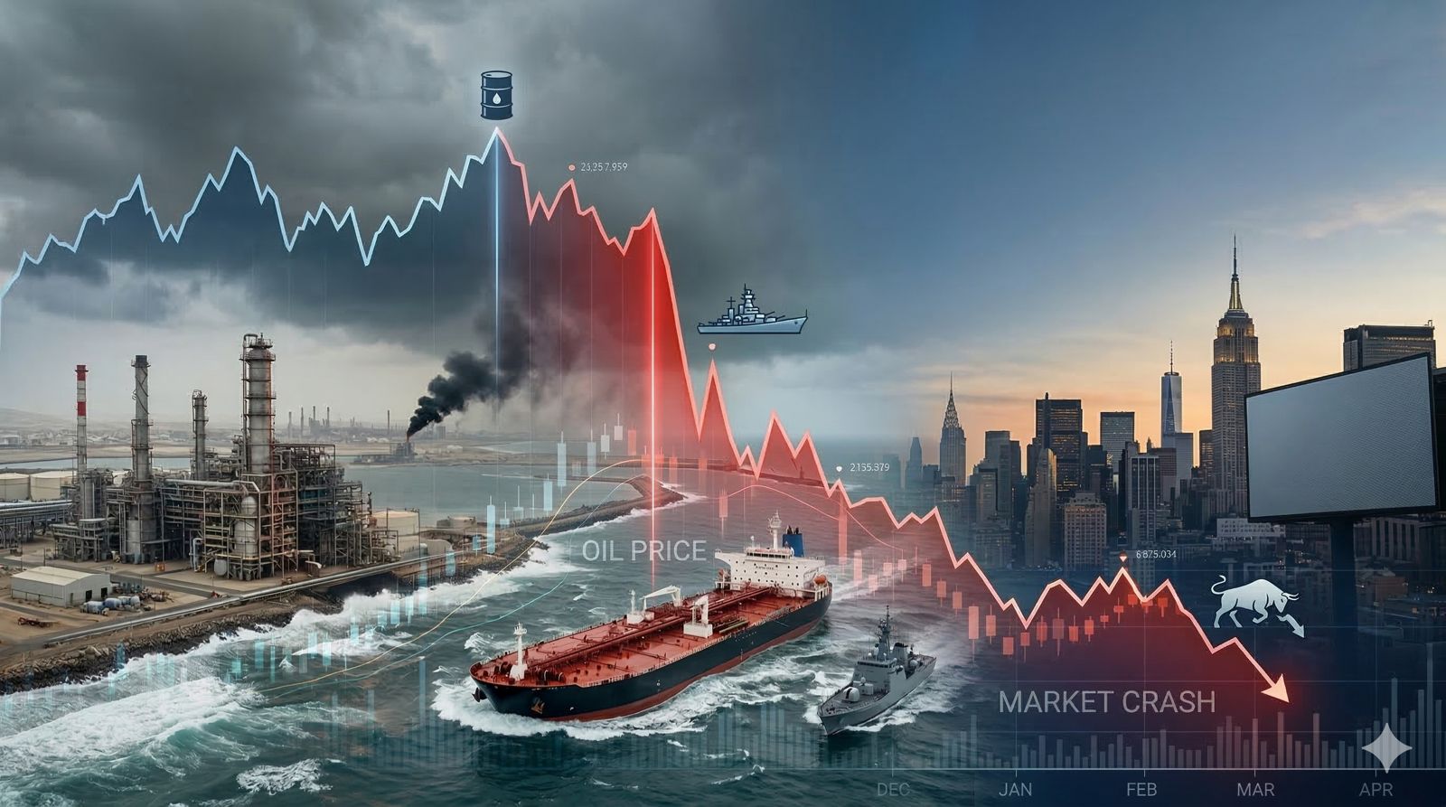 Jornada histórica de alzas y caídas en el precio del petróleo: ¿a qué se debe?