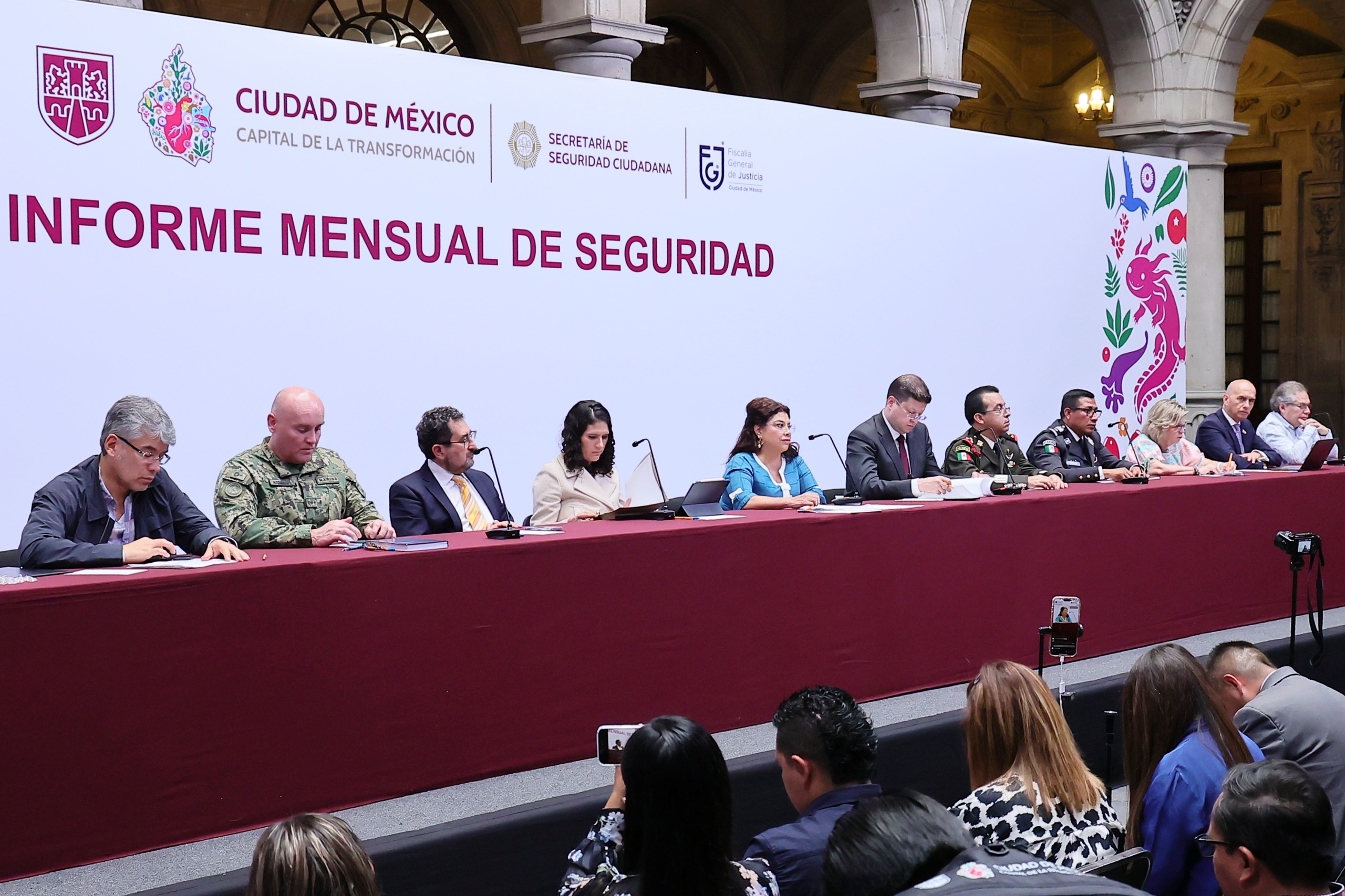 Presenta Gobierno de la CDMX informe de seguridad mensual: 2025, el año con menos incidencia delictiva de alto impacto desde 2012
