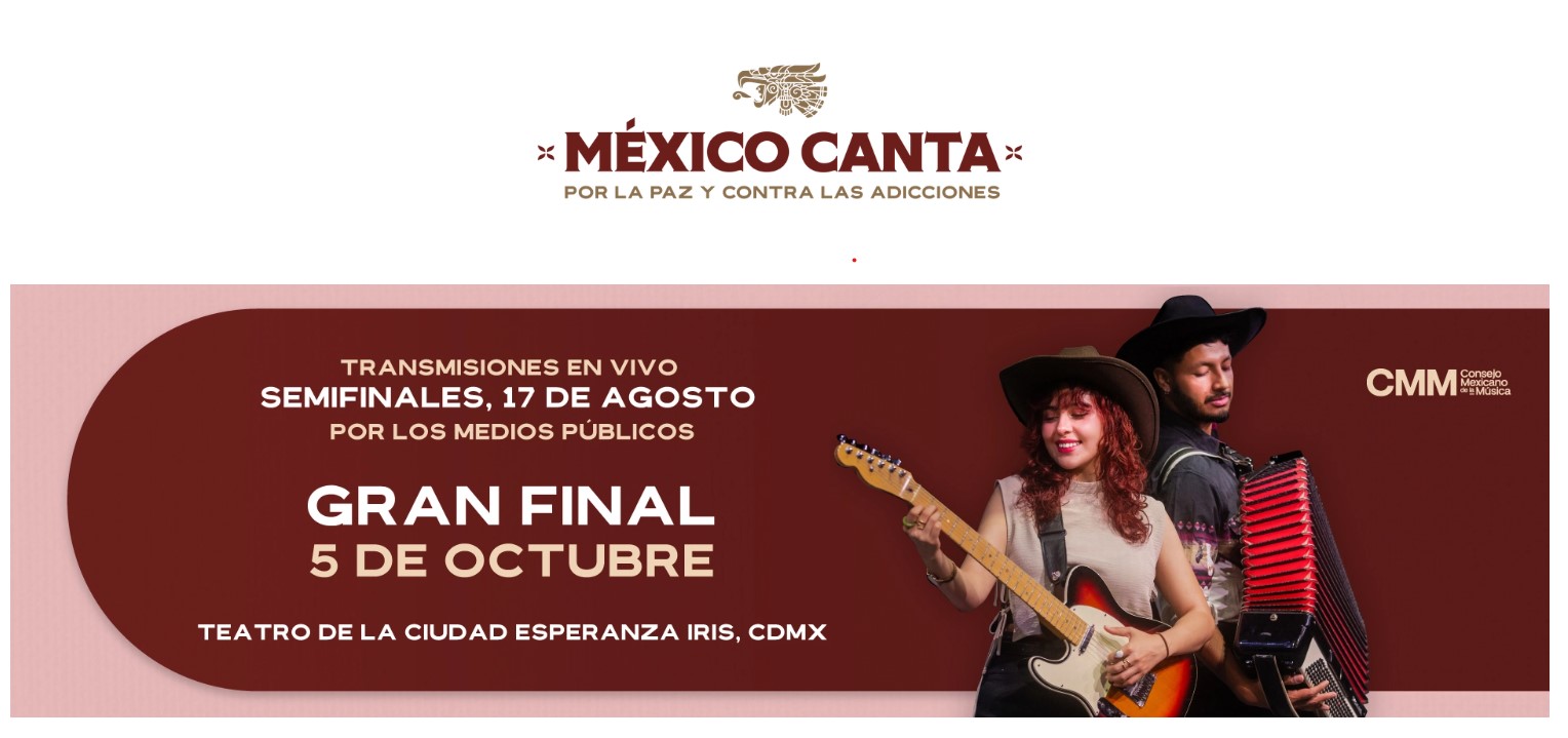 Rumbo a la gran final de “México Canta por la paz y contra las adicciones” este 5 de octubre
