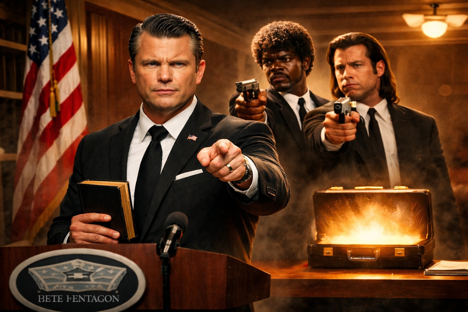 Cita Pete Hegseth "salmo" de la película Pulp Fiction durante evento religioso en el Pentágono