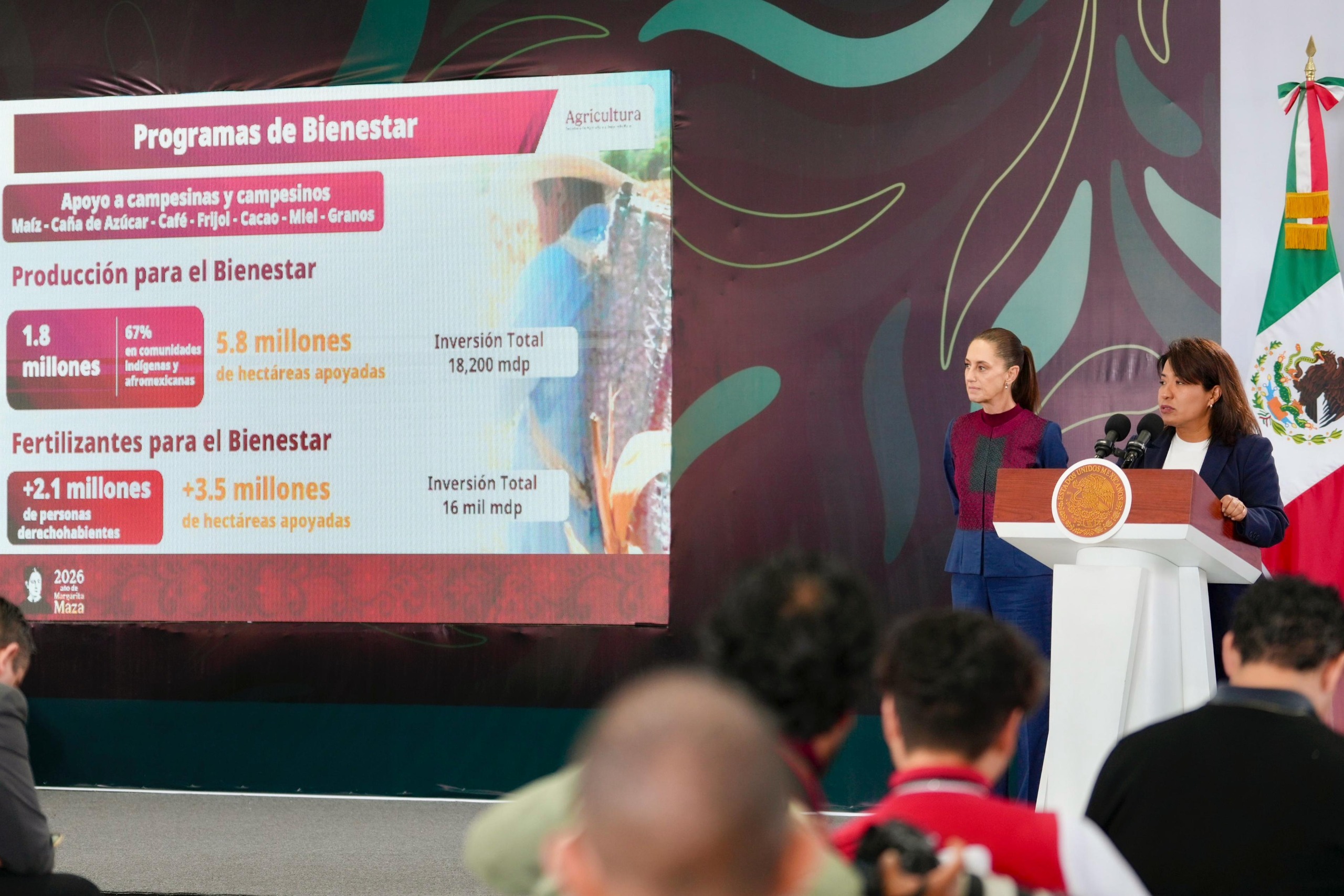 2 de cada 3 productores son beneficiarios de los programas de Bienestar para el Campo: Columba López
