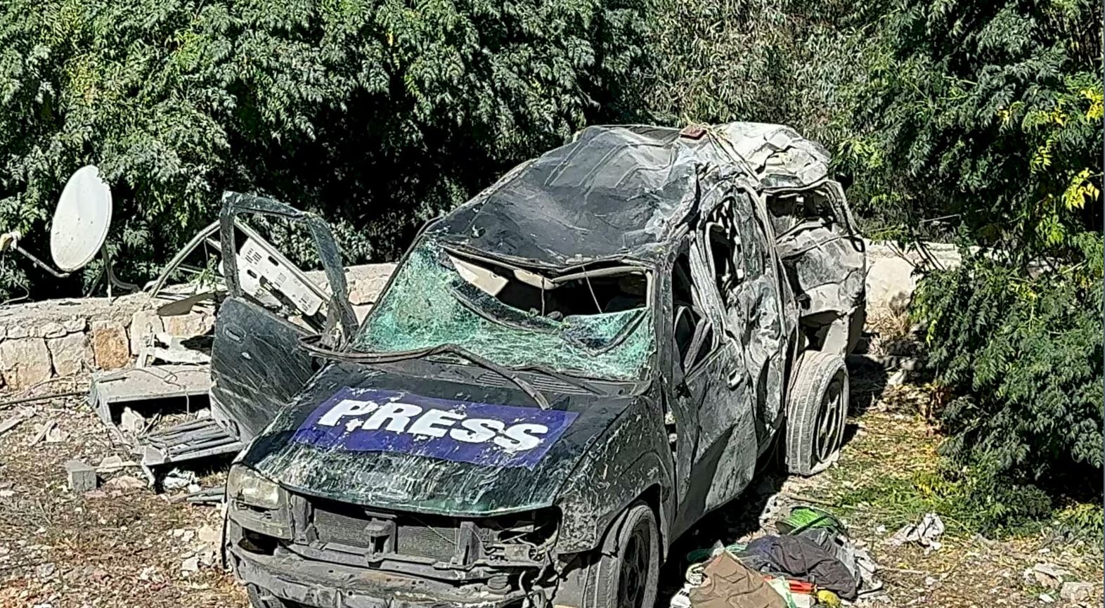 Mueren tres periodistas tras bombardeo israelí en Líbano