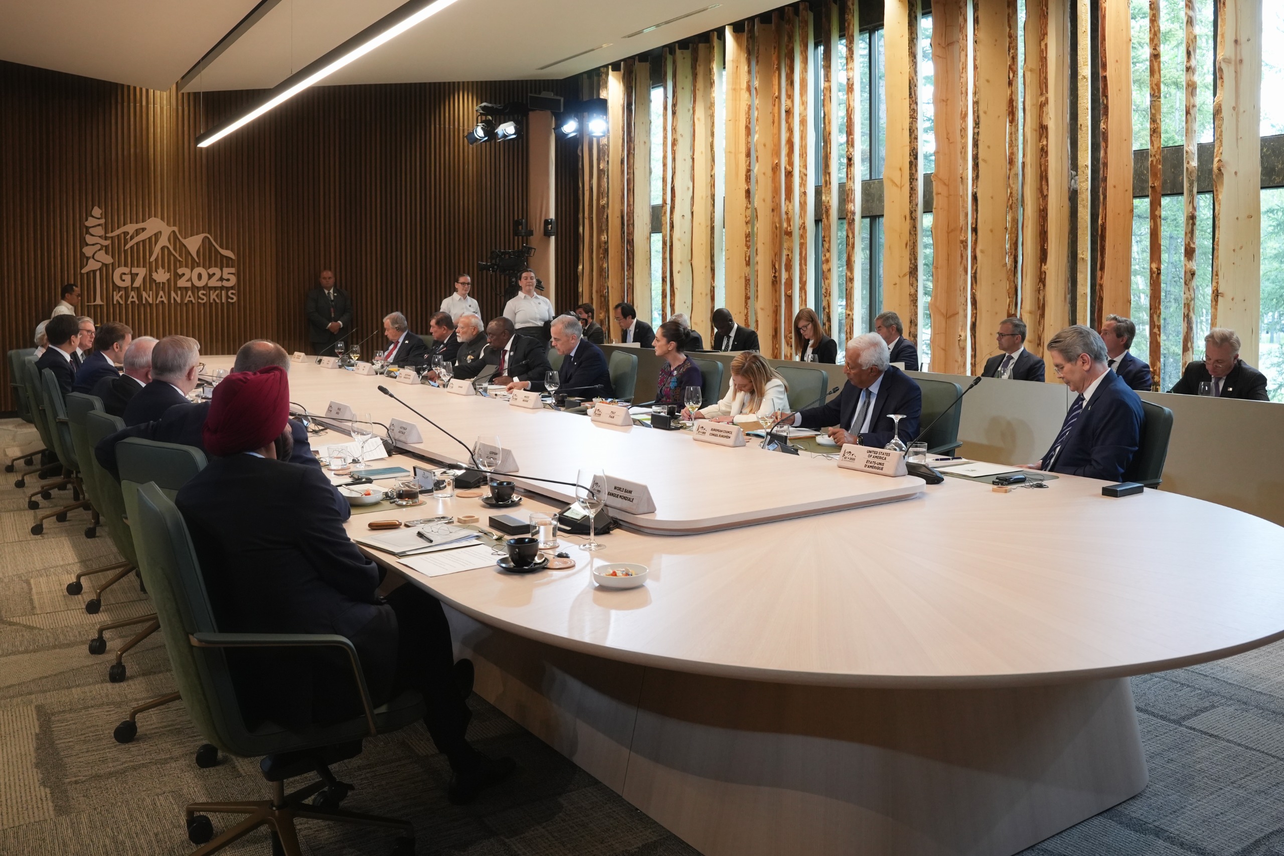 Mensaje de la Presidenta de México, Claudia Sheinbaum Pardo, durante plenaria de la 51ª Cumbre de Líderes del G7