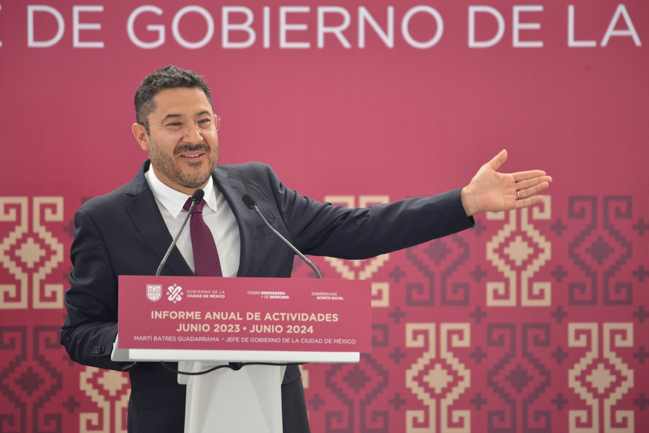 Presenta Martí Batres su informe anual de Actividades como jefe de Gobierno de la Ciudad de México