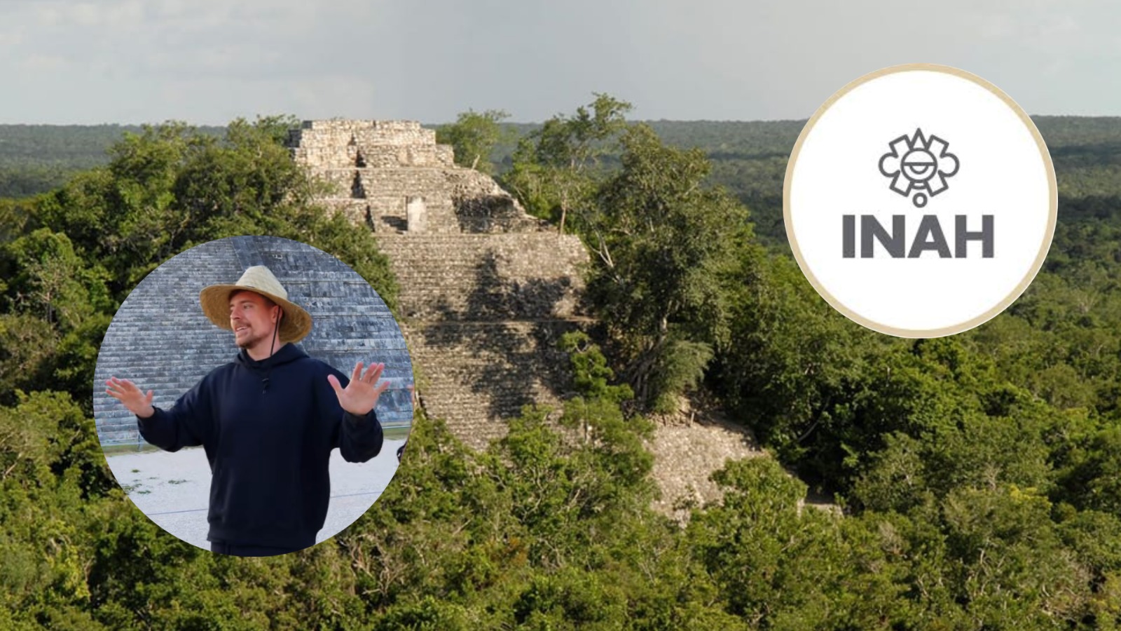 Demanda el INAH a empresa representante de Mr. Beast por hacer uso ilícito de patrimonio arqueológico