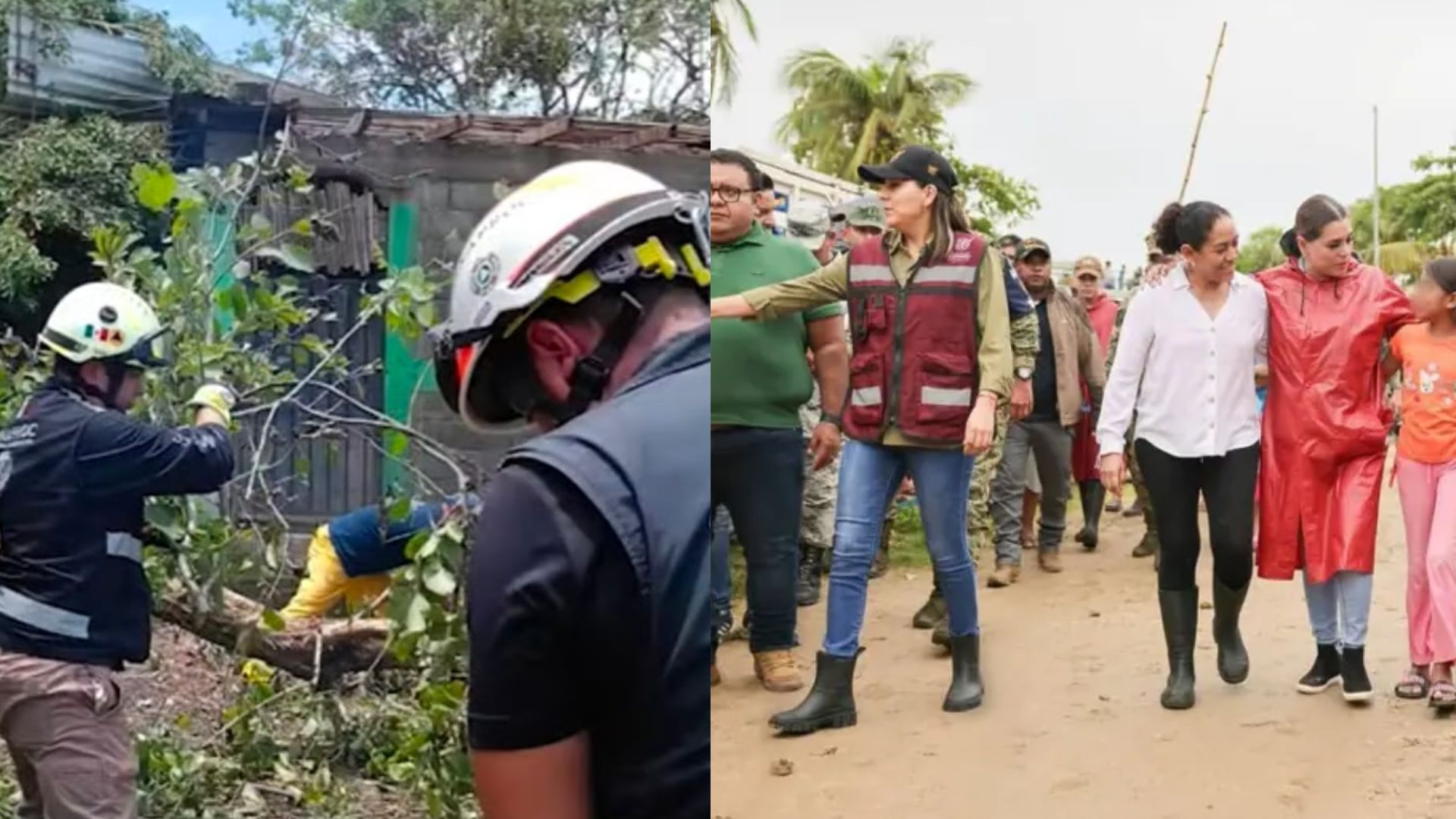Suman esfuerzos autoridades federales para atender a comunidades afectadas por huracán Erick en Oaxaca y Guerrero