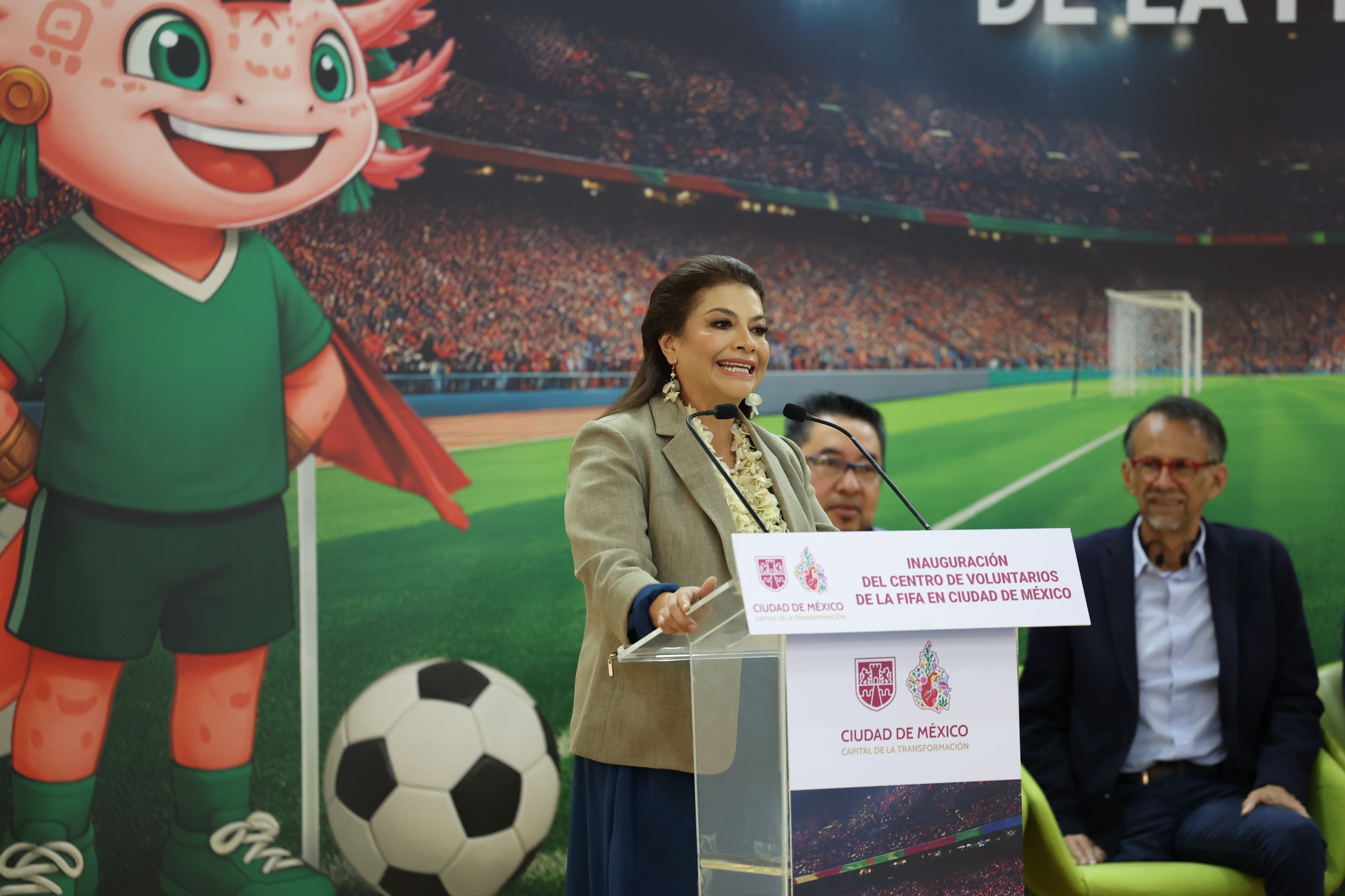 Inaugura Clara Brugada centro de voluntarios para el Mundial 2026