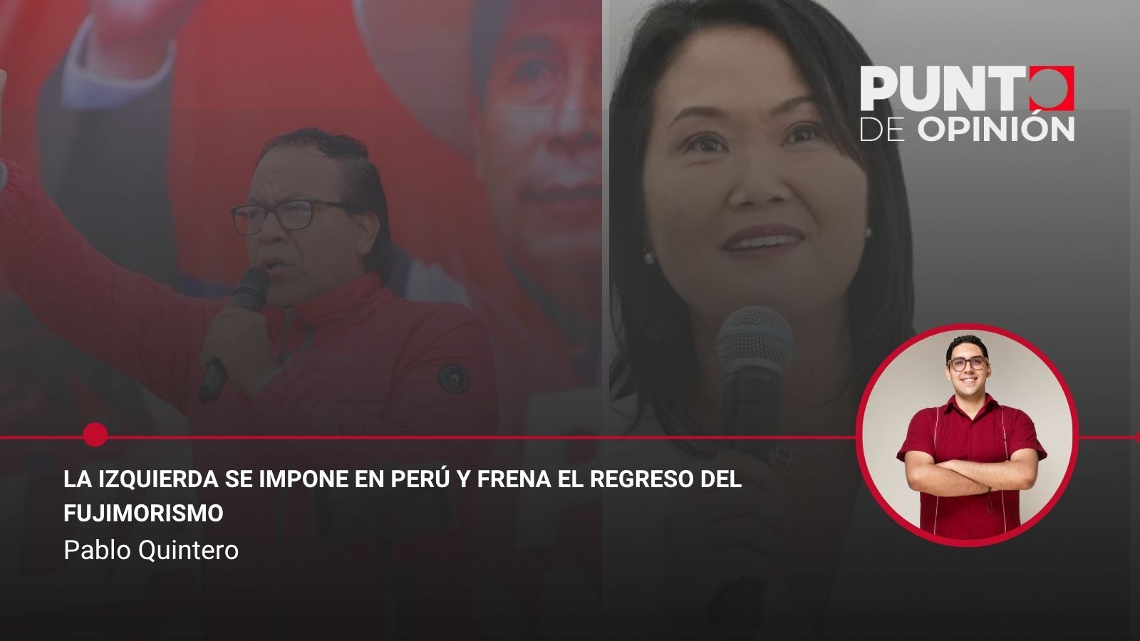 La izquierda se impone en Perú y frena el regreso del fujimorismo
