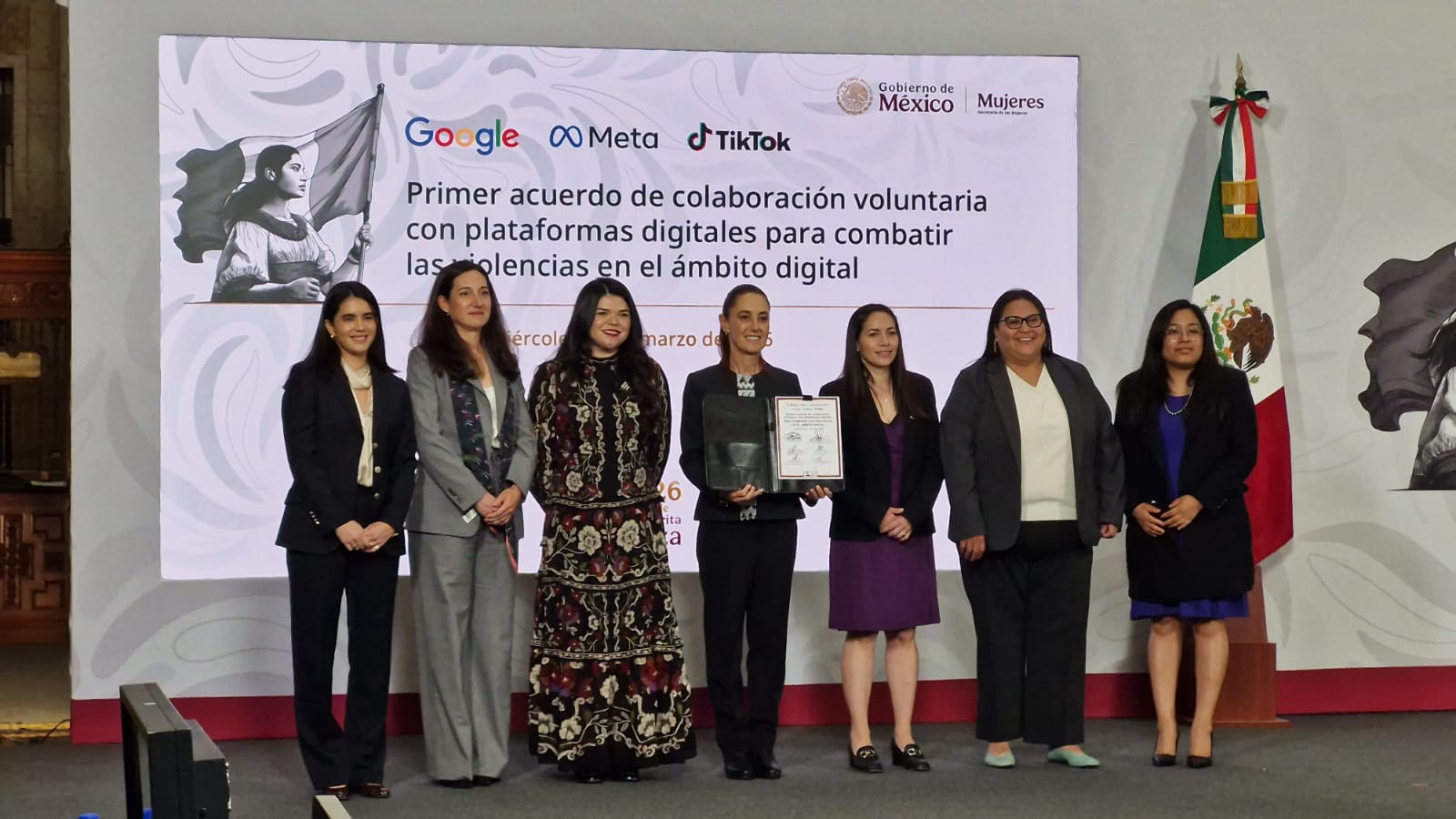 Firman Gobierno de México y plataformas digitales acuerdo para combatir violencia digital contra las mujeres