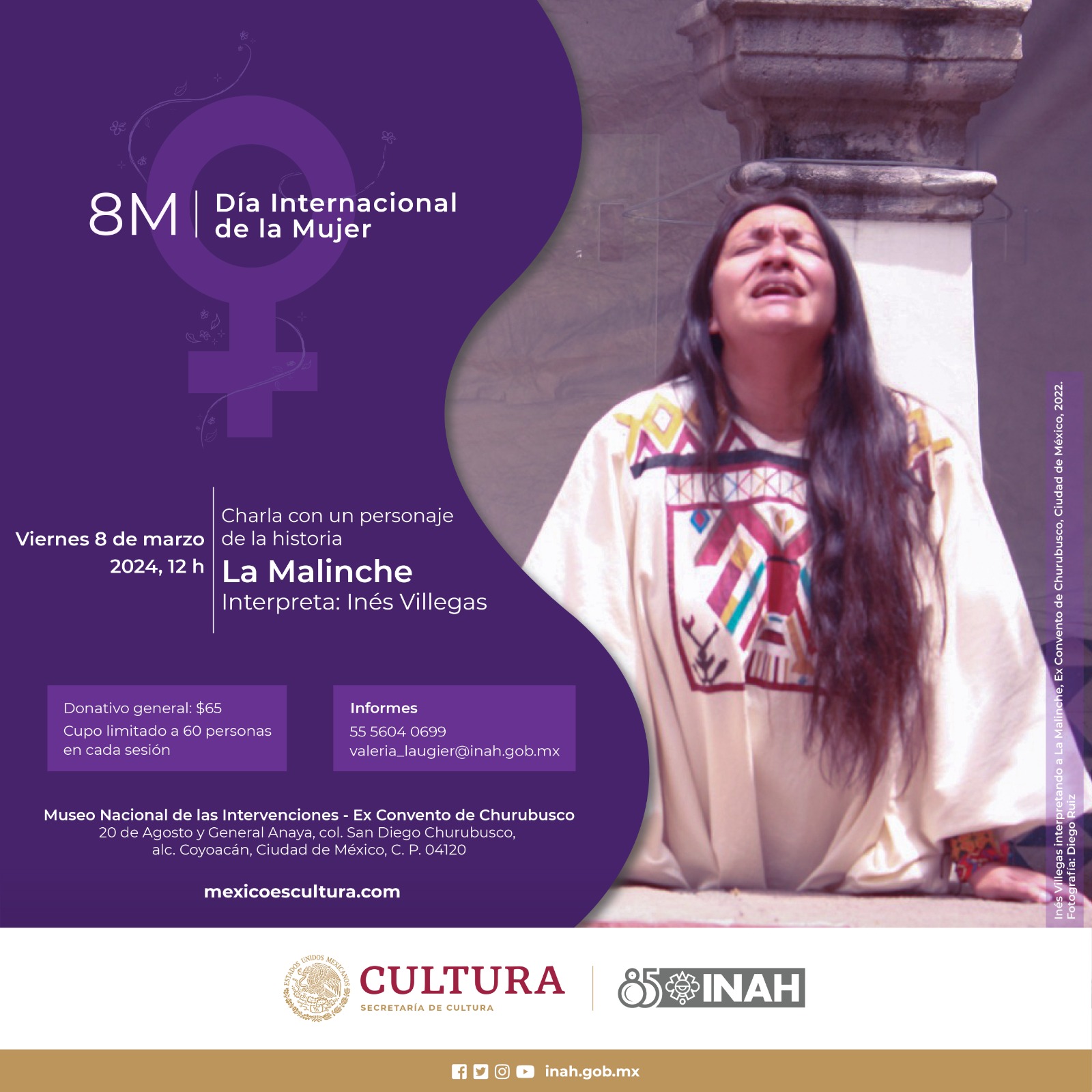 Realiza el INAH actividades culturales y educativas para conmemorar el Día Internacional de la Mujer