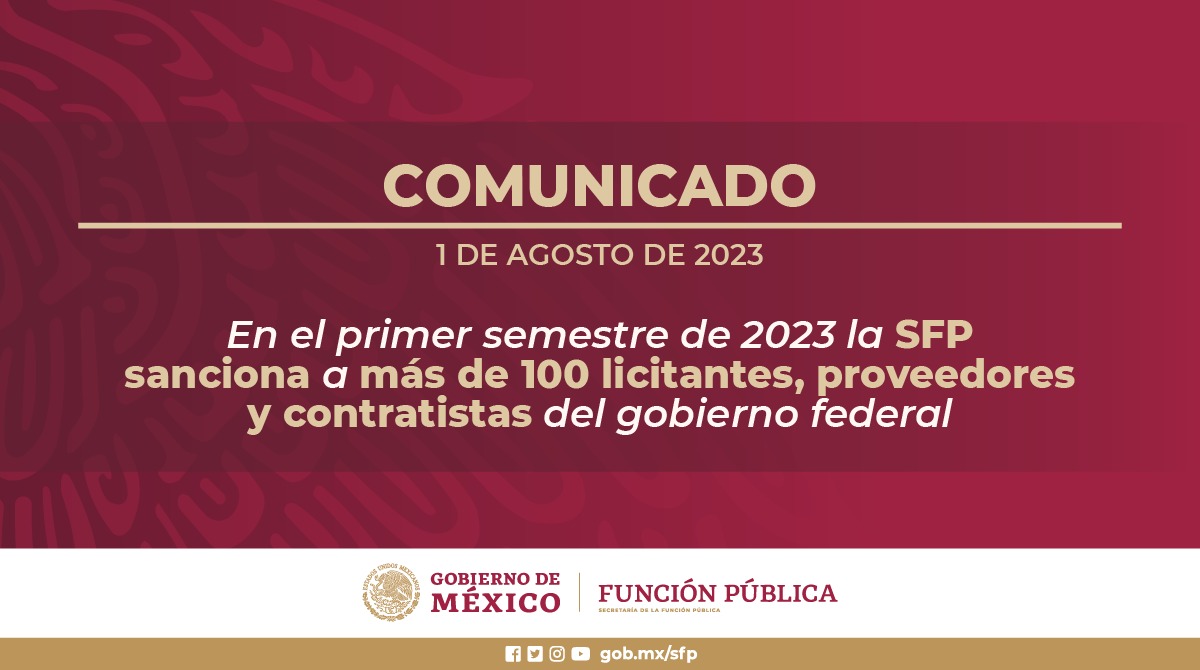 SPR Informa || El Gobierno De México Sancionó A 100 Licitantes ...