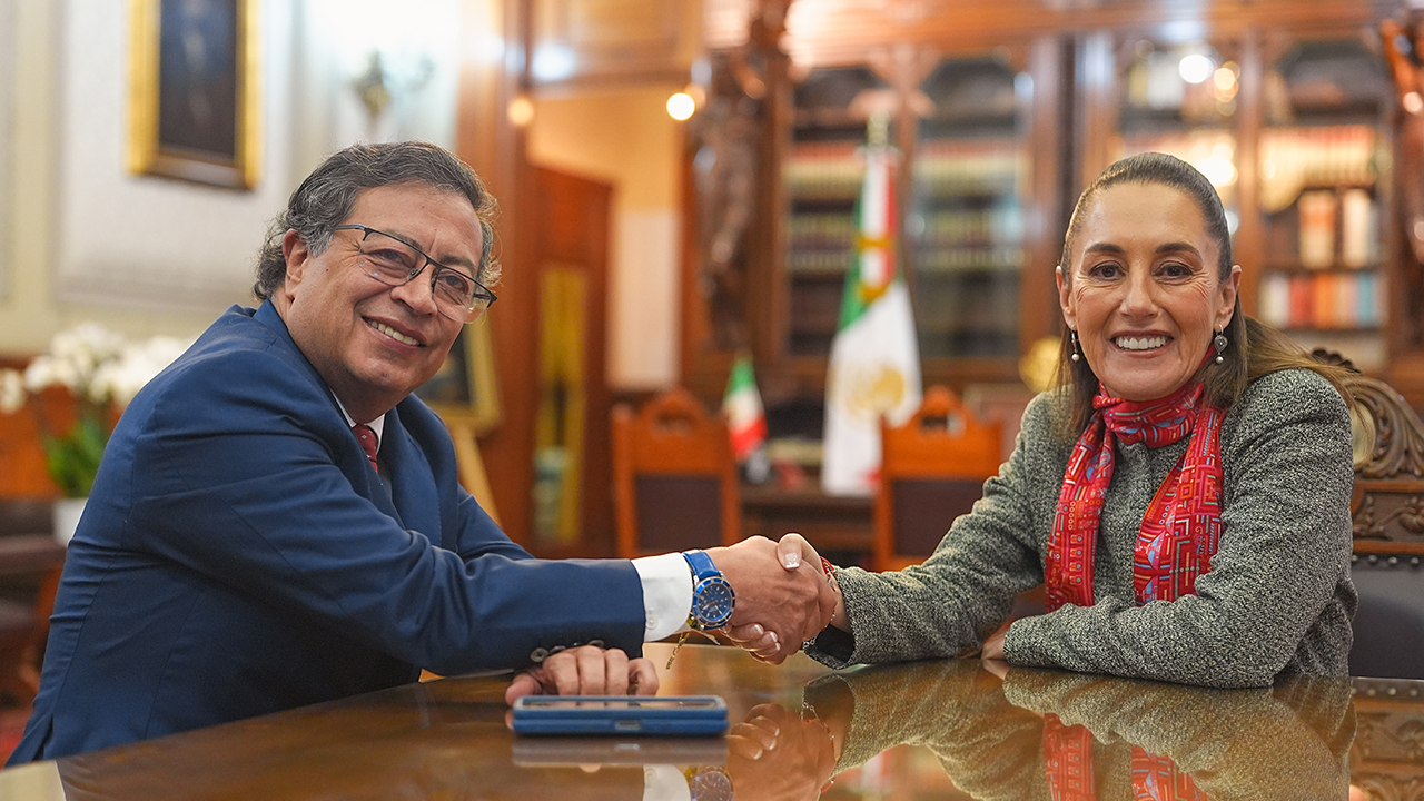 Educación, cultura y CELAC, los temas de la reunión entre Claudia Sheinbaum y Gustavo Petro