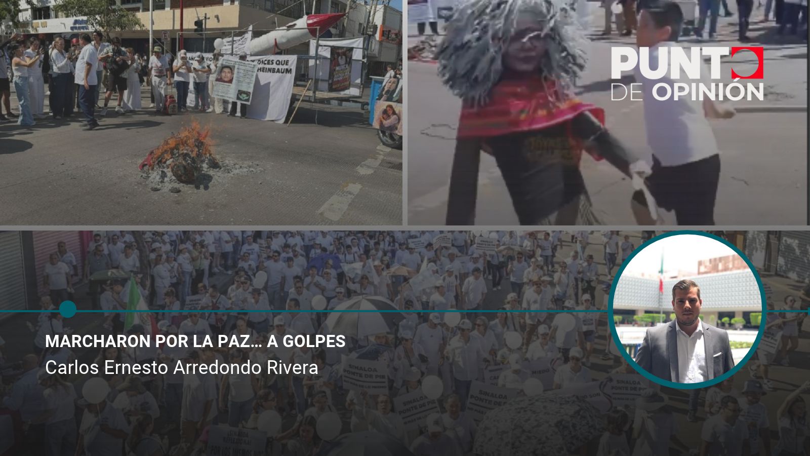 Marcharon por la paz… a golpes