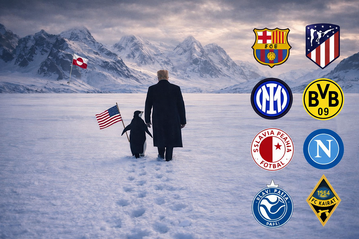 Clubes de la Champions League usan el “pingüino nihilista” para criticar a Donald Trump
