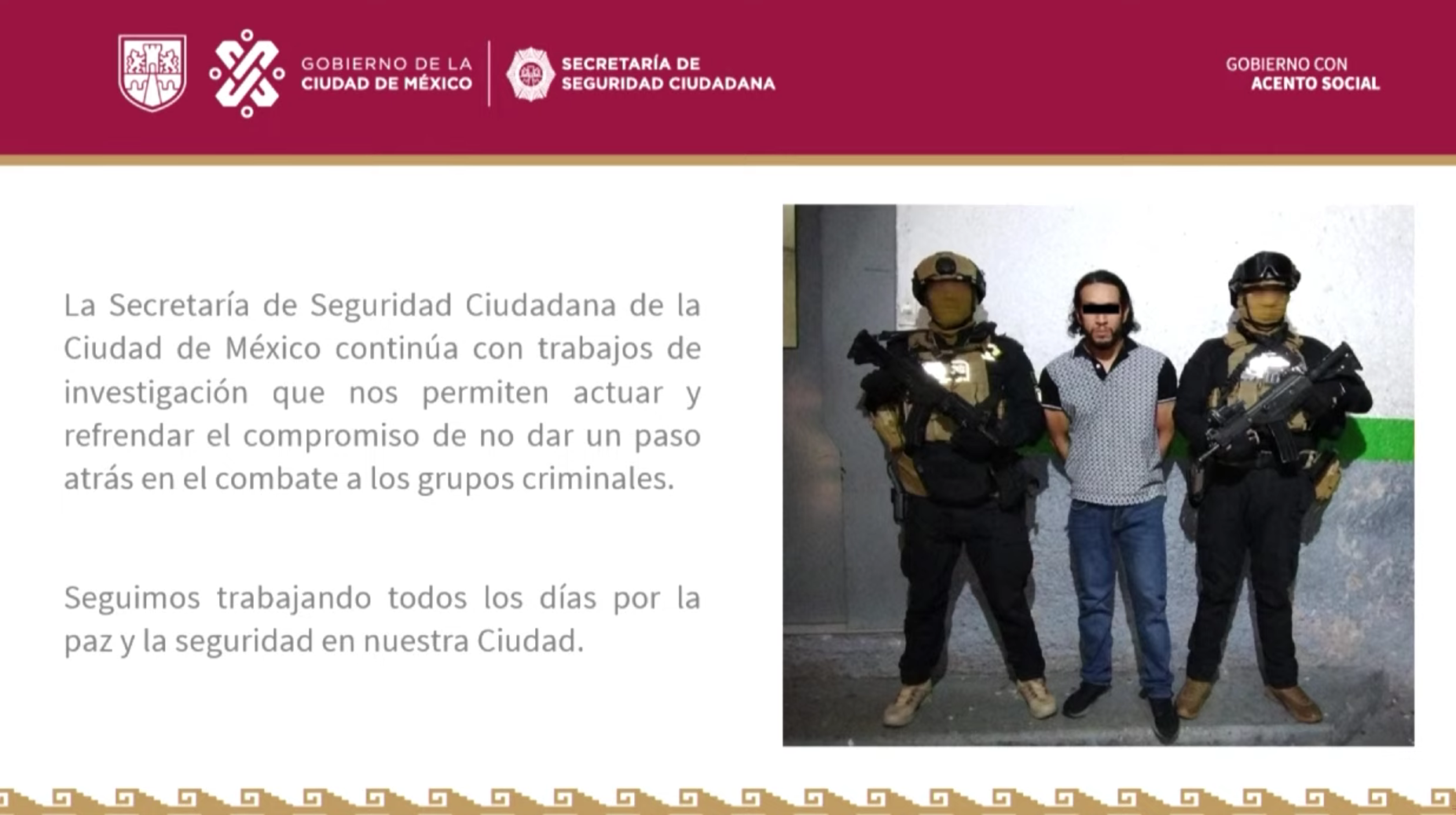 Detención de Eduardo “N” es un hecho relevante para la protección de los habitantes de la CDMX: Martí Batres